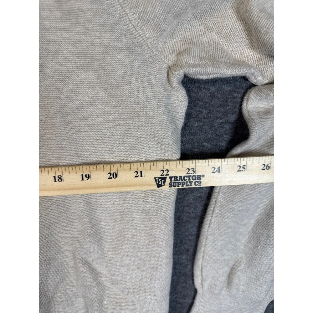 J Crew Cotton Crewneck‎ Sweater Tee Pullover Beige Mens Size XL Academia Travel